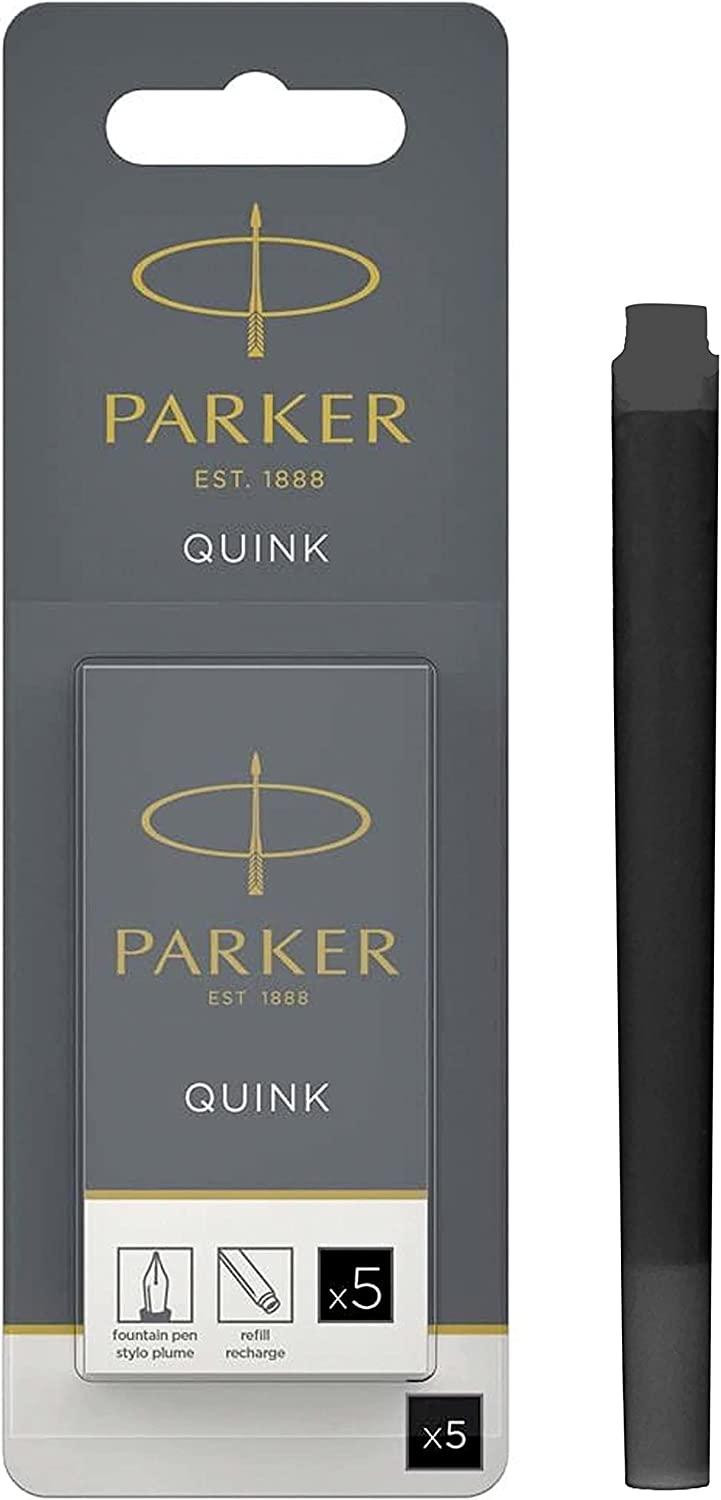 Parker QUINK Tintenpatronen Schwarz, 5 stuks