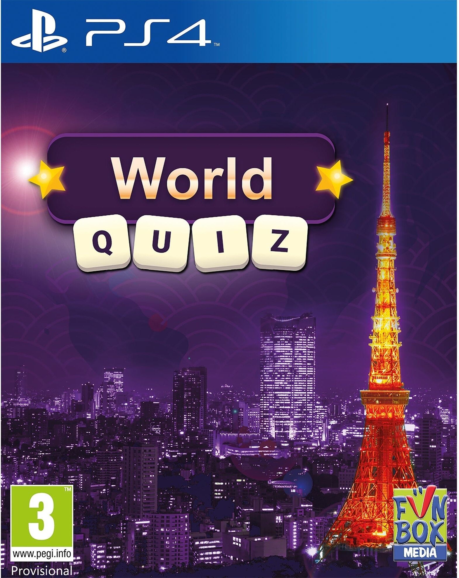 Funbox Media World Quiz for PlayStation 4 (Disc) - Geography and General Knowledge Game