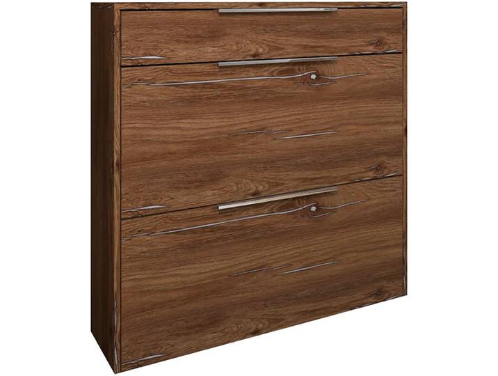 Schuhschrank BORCHARDT MÖBEL Oliva , braun (eiche vintage), B:89cm H:88cm T:24cm, Schränke, Schuhschrank, Wandmontage, stehende Montage & Glasböden unter Mehr aus der Serie