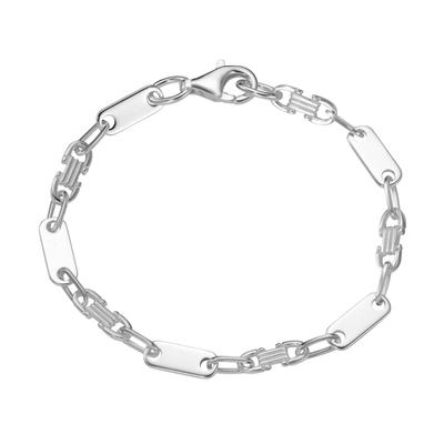 Armband SMART JEWEL "Fantasiekette, massiv, Silber 925" Gr. 23, silber, Armbänder, Herren, 23cm, Silber 925 (Sterlingsilber), Armband