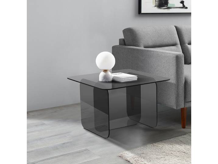Couchtisch Tunnery - quadratisch 60 x 40 x 60cm Grau/Grau