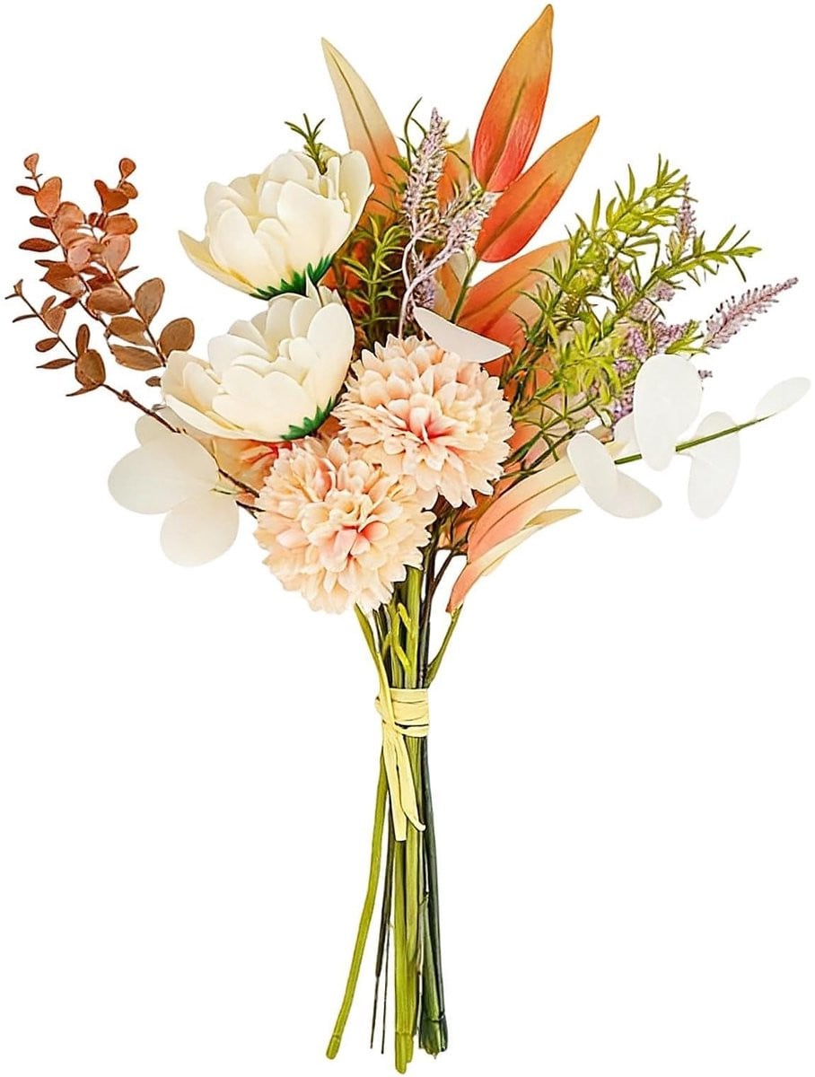 Merkloos Kunstbloemen Boeket met Natuurlijke Look voor Decoratie