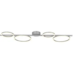 JUST LIGHT. Deckenleuchte Mini Ritus Metall Silber