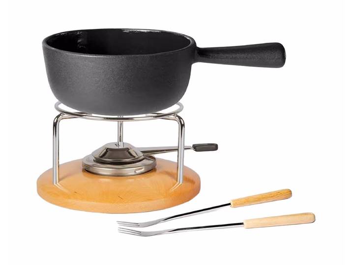 Stöckli Fondue Set Säntis little Classic Fonduegerät – schwarz