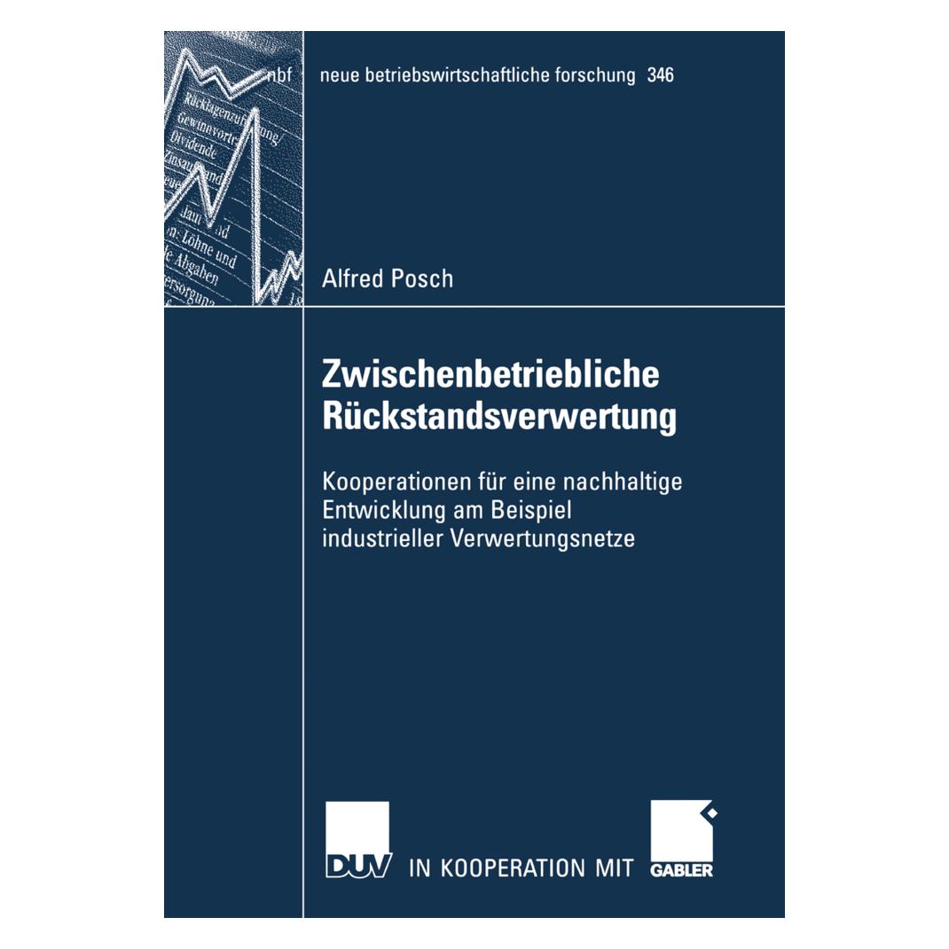Gabler Zwischenbetriebliche Rückstandsverwertung (Deutsch, Softcover, Alfred Posch) (55188785)