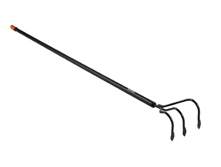 Fiskars Cultivateur\, Préparation et entretien du sol\, Longueur: 167 cm\, Largeur: 12 cm\, Noir/Orange\, Solid\, 1016034