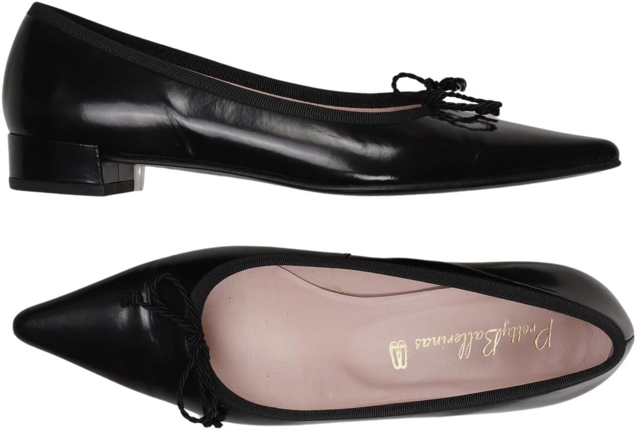 Pretty Ballerinas Damen Ballerina, Schwarz, Gr. EU 35.5, Leder - Second Hand
