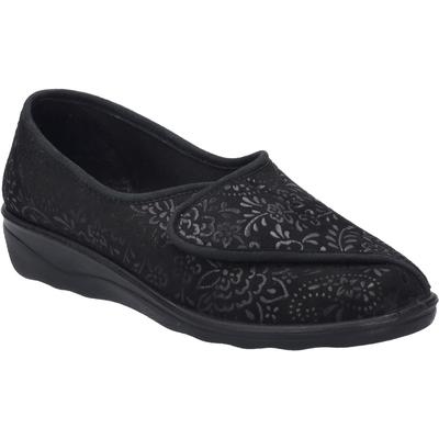 Hausschuh JOSEF SEIBEL "Nice 104, schwarz", Damen, Gr. 36, schwarz, Obermaterial: 100% Textilmaterial TEXMAT., Schuhe Hausschuh
