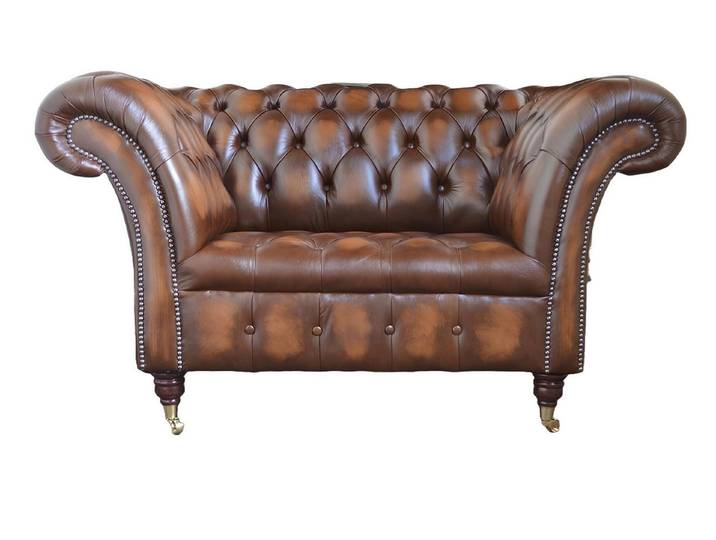 Xlmoebel Sessel Chesterfield Sessel aus Kunstleder in elegantem Design (Sessel (1Sitzer), Hergestellt in Europa