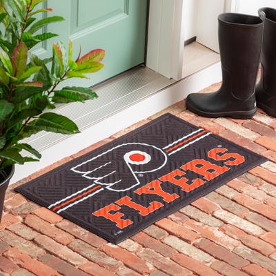 Evergreen 30 in. x 18 in. Embossed Mat, Cross Hatch, Philadelphia Flyers