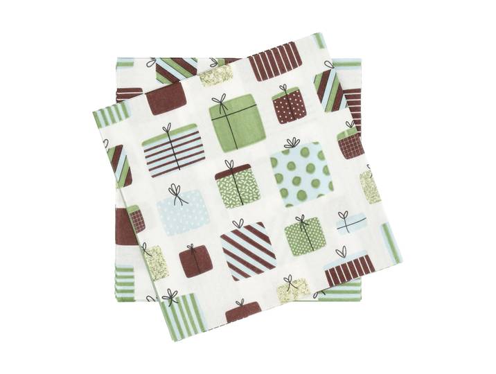 Scandi Essentials Gift serviette en papier Multicolore, lot de 20, 33x33 cm