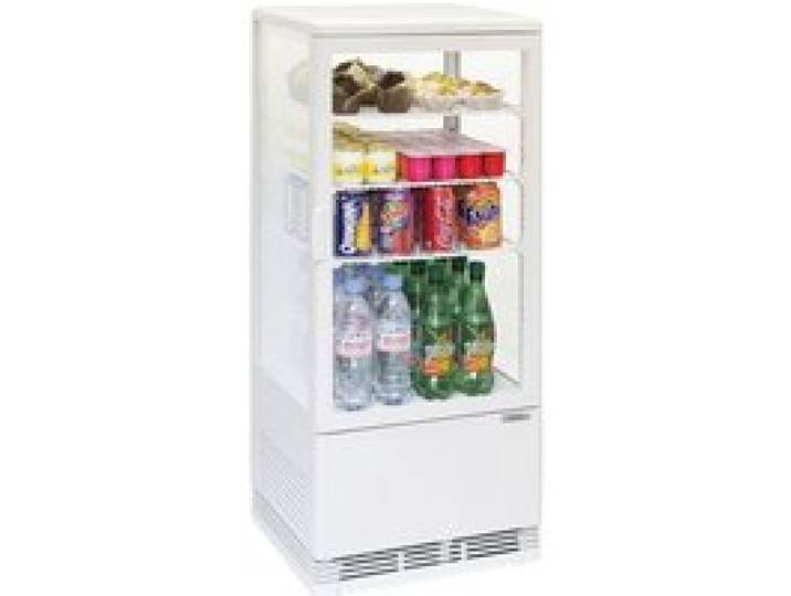 Mini Frigo Vitrine Réfrigérée à Poser - Casselin - 78 Litres - Blanc - Froid Ventilé