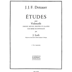 Dotzauer Etudes Volume 1 Violoncelle, Fachbücher