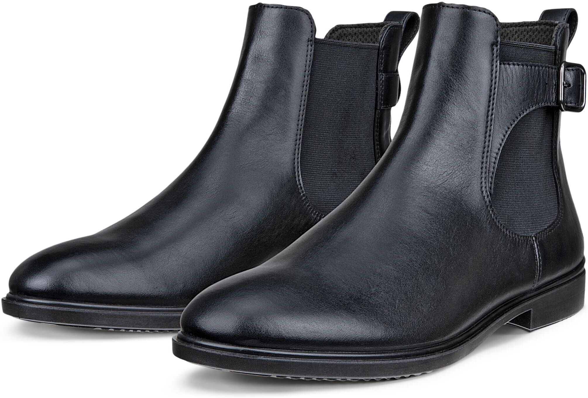Chelseaboots ECCO "ECCO DRESS CLASSIC 15", Damen, Gr. 36, Textil, schwarz, Leder, Schuhe Chelseaboots, Schlupfboots, Stiefelette, Business-Boots mit Stretcheinsätze schwarz 36, Textil