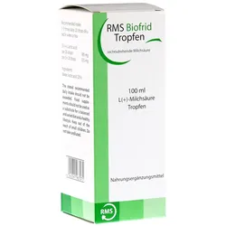 RMS Biofrid Milchsäure rechtsdrehend Tro 100 ml
