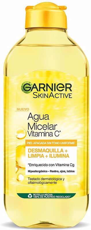 Garnier Água Micelar com Vitamina C Skinactive para pele opaca e com tom irregular 400 ml