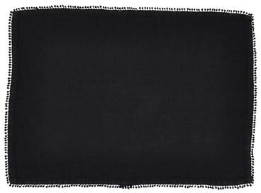 Saro Lifestyle Placemats With Pom Pom Design (Set of 4)