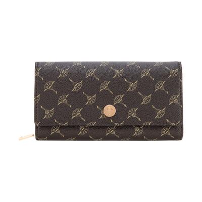 Geldbörse JOOP "cortina 1.0 europa purse lh10f", Damen, braun (seal braun), Lederimitat, Kleinlederwaren, Damen Geldbeutel, Portemonnaie mit praktischer Inneneinteilung