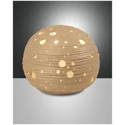 Fabas Luce Corvara Tischleuchte E14 1X40W Metall- und Keramik Khaki