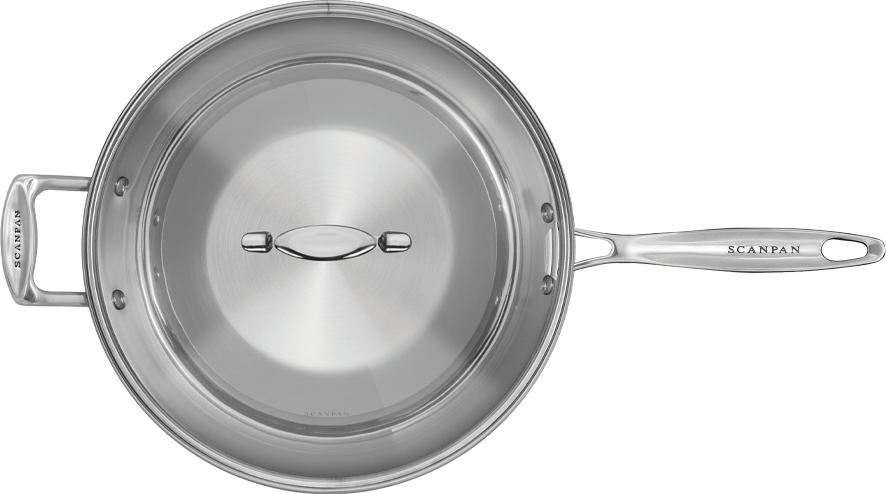 Scanpan Impact Wok Med Låg 32 Cm - Rustfrit Stål