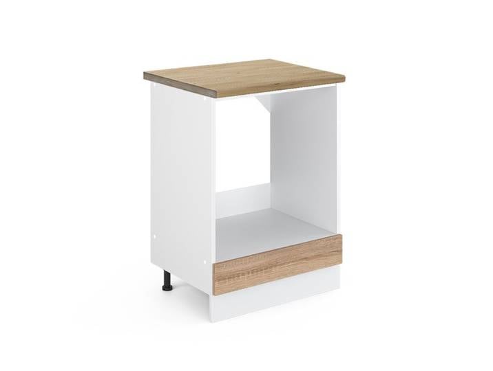 Meuble pour four R-Line 60cm PT Chêne Sonoma/Blanc Vicco 45951