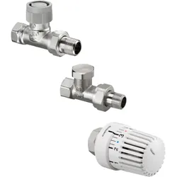 Oventrop Uni LH Thermostatventil-Set 1703163 DN 10, Durchgang, mit Thermostat