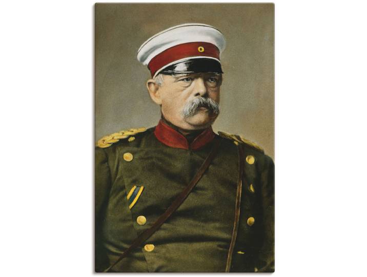 Wandbild ARTLAND Otto von Bismarck , grün (farbe bild(er): grün), B:40cm H:60cm, Bilder, Wandbild, als Leinwandbild, Poster in verschied. Grössen