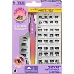 KISS imPRESS FALSIES Press-on Lash KIT #01 Natural - schwarz
