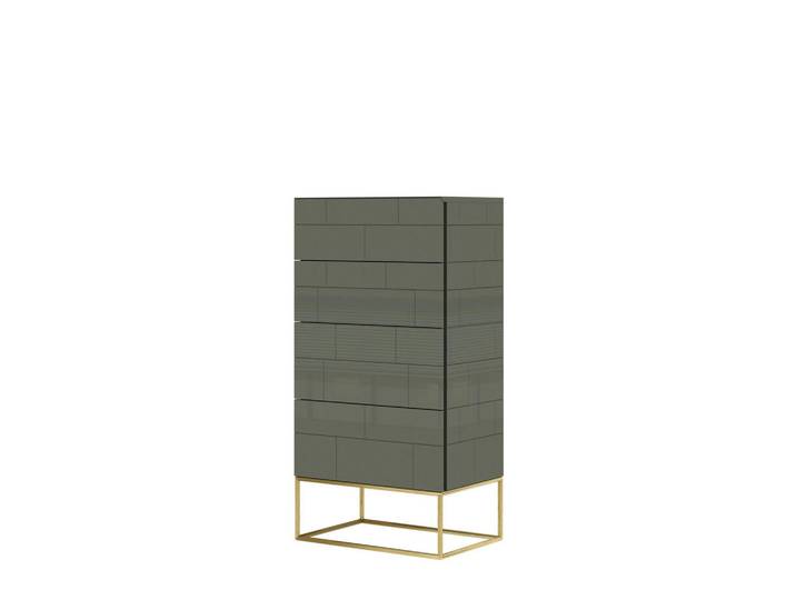Furnlux Kommode Rose Hill Grün 60x40x117 cm, 60x117x40 cm, Kleinmöbel, Kommoden, Kommoden
