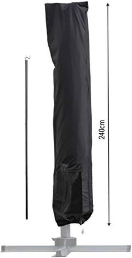 Famanu parasolhoes, waterdicht, zwart