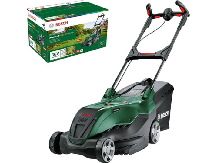 Bosch leistungsstarker Akku-Rasenmäher AdvancedRotak 36V-44-750 (zum Rasenmähen; 36-Volt-System; Schnittbreite: 44 cm; ohne Akku)