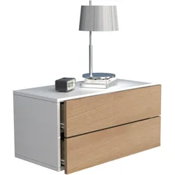 VCM, Nachttisch, Holz Wandschublade Nachtschrank Wandboard Schublade Konsole Nachttisch Usal L 60 cm (60 x 32 x 30 cm)
