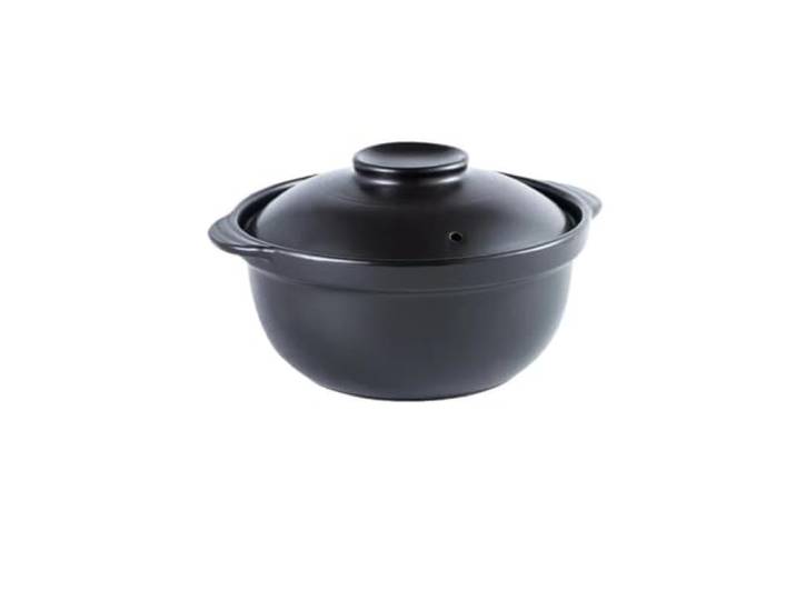 Topf Auflauf Keramik Suppentopf Reis Gas Tontopf Gedämpfter Reis, geschmorter Hühnerreis und hitzebeständiger Tontopf(Deep 2.6 L)