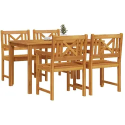 vidaXL, Gartentisch + Balkontisch, Naconilla (Kreuzrücken-Design) (140 x 80 x 74 cm)