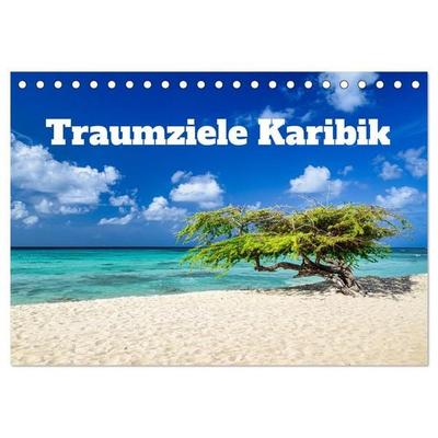 Traumziele Karibik (Tischkalender 2027 DIN A5 quer), CALVENDO Monatskalender