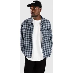Empyre Boxy Flannel Hemd washed blue Gr. S