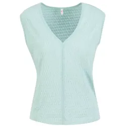 Blutsgeschwister Top Filigree Frontluke - cat’s paw petrol XS