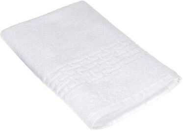 IH Casa Decor Basketweave Bath Towel (27 X 50) (White) - Set of 2