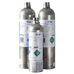 Prüfgas, 112 Liter, Kohlenstoffmonoxid (CO), 100 ppm, 18 Vol.-% O2
