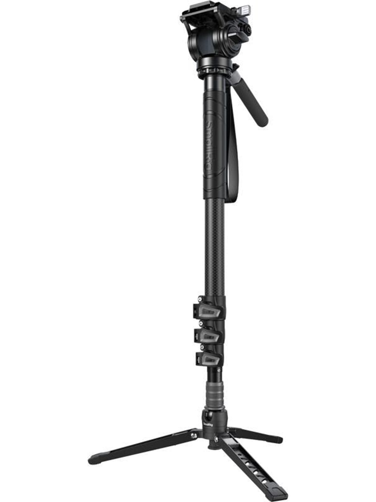 SmallRig 6623 Carbon Fiber Monopod (4 sections) with Videohead