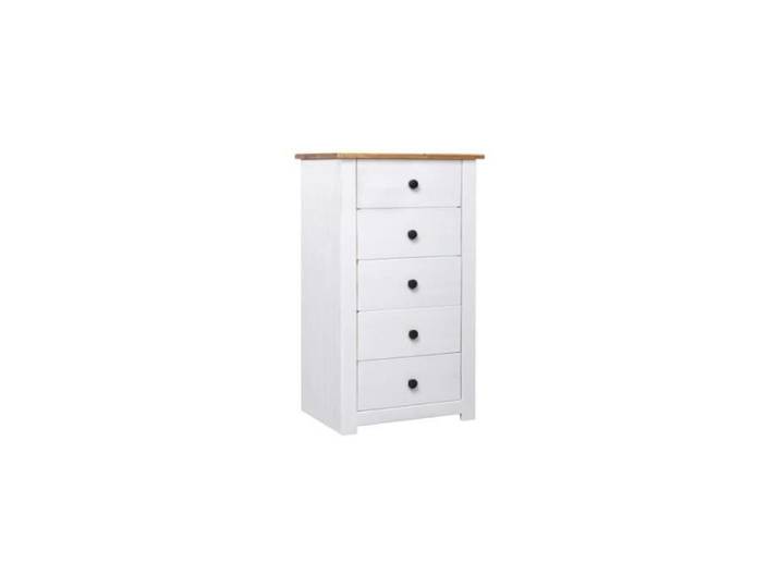 Buffet Bas - Panama - 46x40x89 cm - Blanc - 2 Portes - Style Contemporain