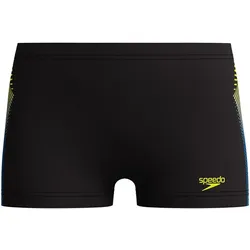 Speedo Panel Badeshorts Jungen 5172 - black/hyper yellow 164