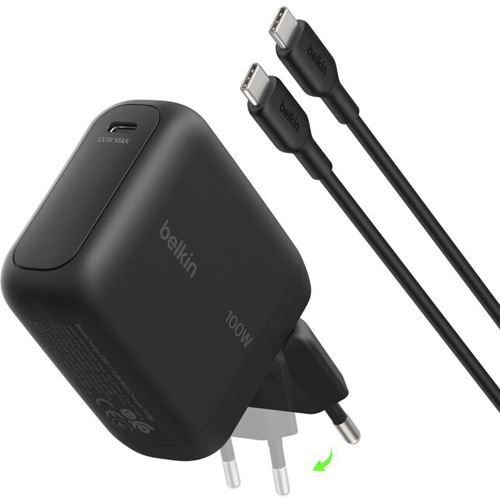 BELKIN BOOSTCHARGE 100W USB-C GAN LADE STECKER INKL 15M USB-C / USB-C K schwarz