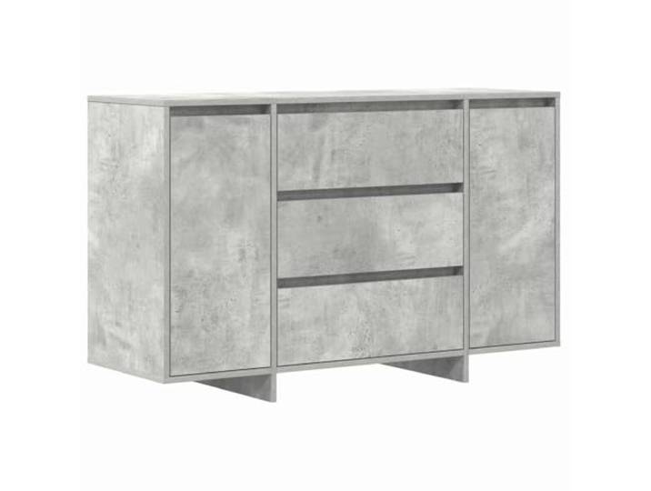 Kaorsrow Sideboard Beton Grau 120x41x75 cm Kommode mit Türen & Schubladen Moderner Anrichte-Schrank für Wohnzimmer und Essbereich: Viel Stauraum dank robuster Holzwerkstoff-Konstruktion.