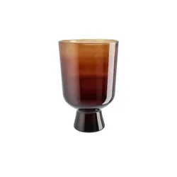 Jette Home Vase und Windlicht   , braun , Glas , Maße (cm): H: 41  Ø: 26