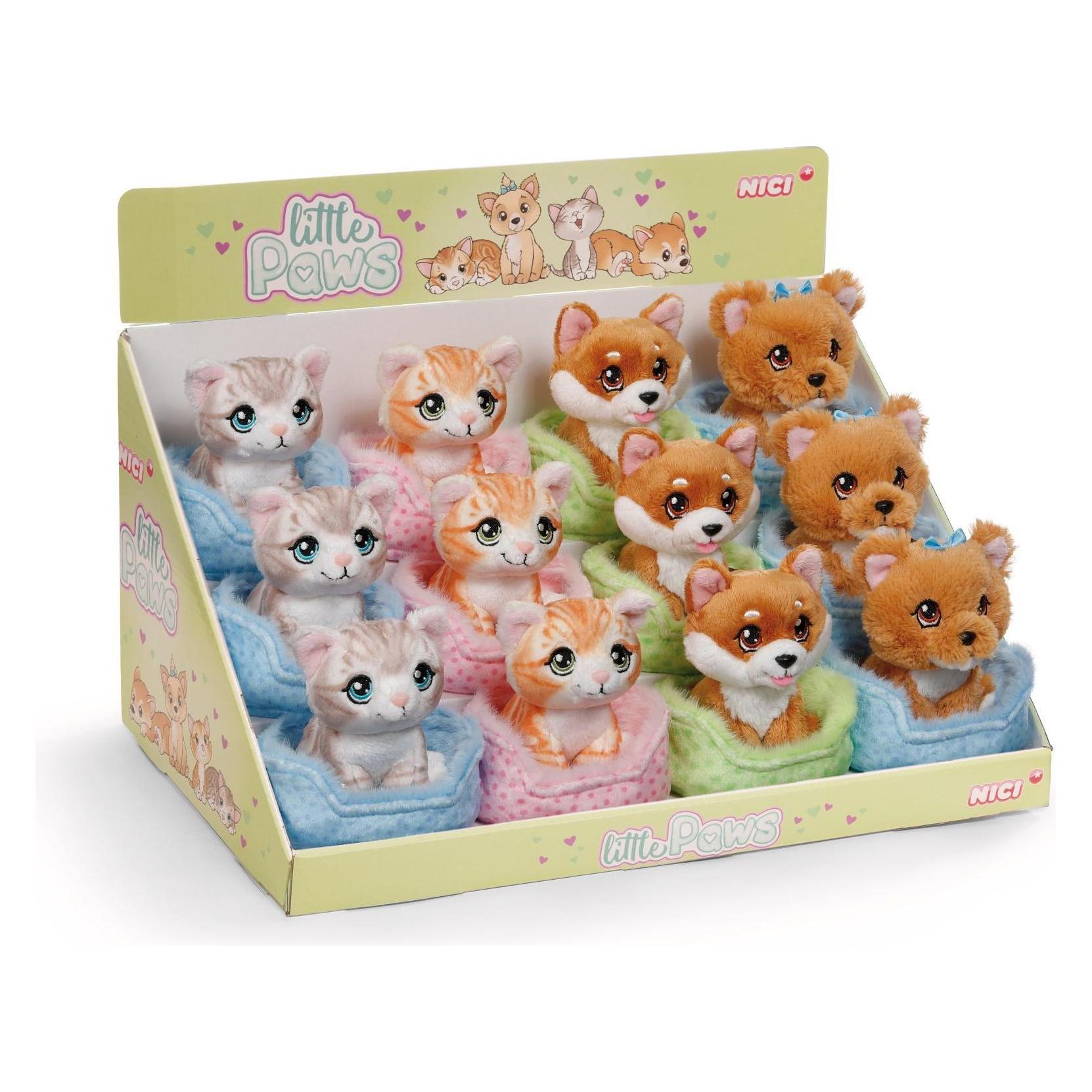 NICI Kuscheltier Little Paws 12cm 4sort. Disp (30 cm) (61940)