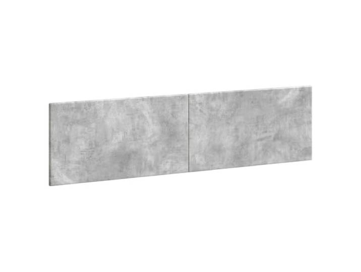 GHVBNMF Wandmontiertes Kopfteil 200x50 cm Holzwerkstoff Betongrau Platzsparendes Wandbett Kopfteil mit integriertem Stauraum für Ihr Schlafzimmer, pflegeleicht in moderner Beton-Optik.