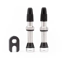 TUNE Tubeless Ventil Set 35 mm | 1 Paar silber