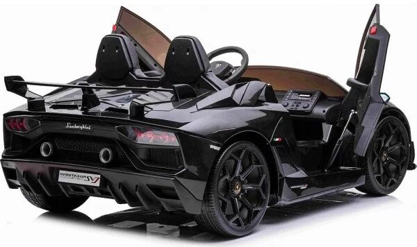 Elbil Lamborghini Aventador Sjv Børnebil 24v, Sort