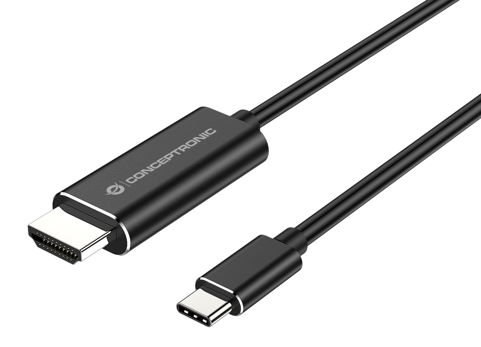 Conceptronic ABBY04B Adapter USB-C naar HDMI - 4K30Hz - 2,00 meter